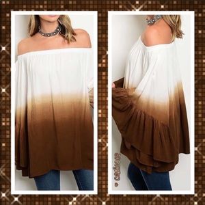NEW•XL-1X•GISELLE GORGEOUS BOHO CHIC FLOWY TOP